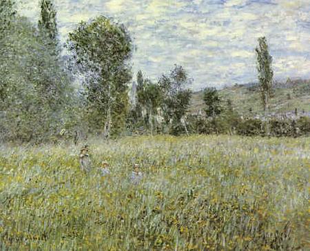 Claude Monet Across the Meadow oil painting picture